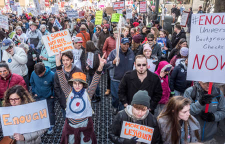 March for Our Lives, Seattle, 2018のeditorial素材