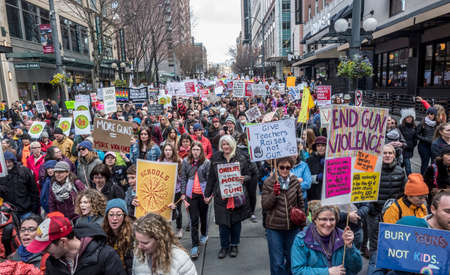 March for Our Lives, Seattle, 2018のeditorial素材