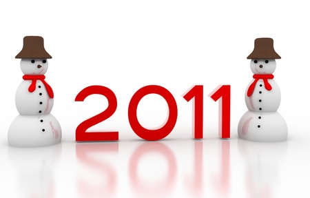 Happy New Year 2011の写真素材