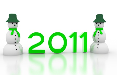 Happy New Year 2011の写真素材