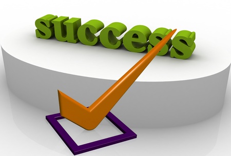 Check Mark green with successの写真素材
