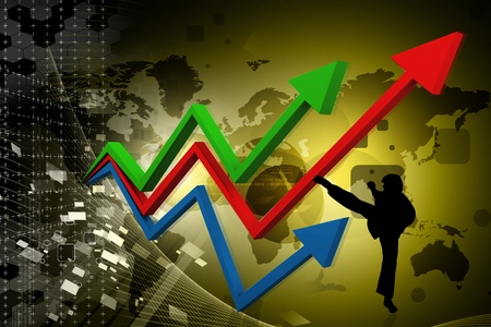 Business graphの写真素材