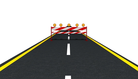 Traffic Sign on the Roadの写真素材