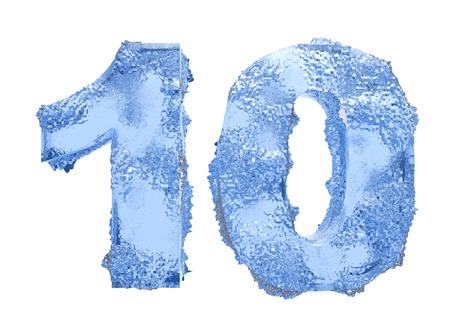 Icy number Tenの写真素材