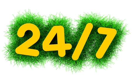 24 / 7   titleの写真素材