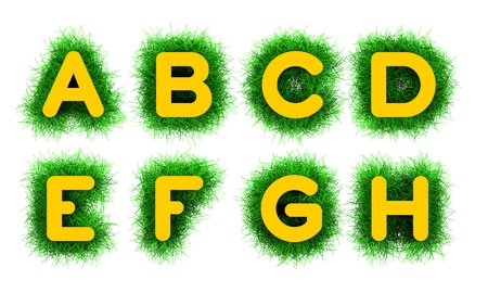 Alphabet A to Hの写真素材