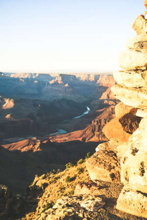 Sunset at Grand Canyon Arizona USA Americaの写真素材