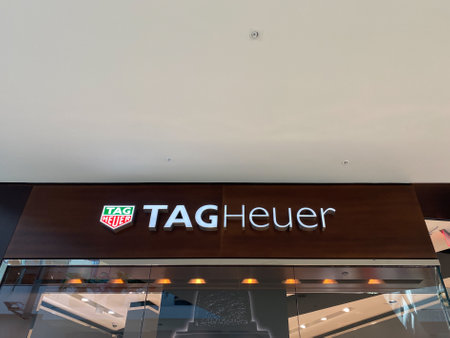 Orlando,FL/USA-9/30/19: A Tag Heuer store in an indoor mall.  Tag Heuer is a Swiss luxury manufacturing company that designs, manufactures and markets watches and fashion accessories.のeditorial素材