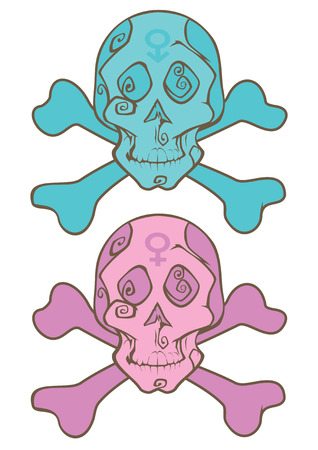 abstract scullsのイラスト素材