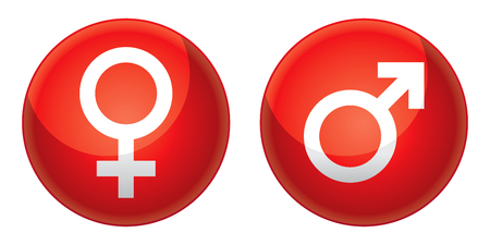 Male and female symbolのイラスト素材