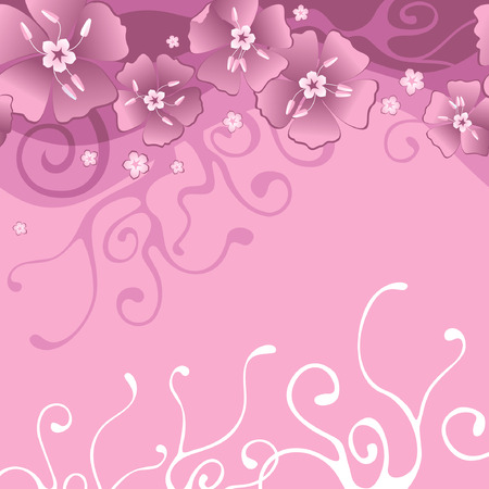 background with flowersのイラスト素材