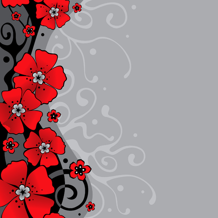 background with flowersのイラスト素材