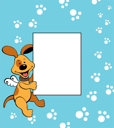 puppy frameのイラスト素材