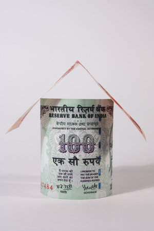 a home of indian currency notes 100 and 20