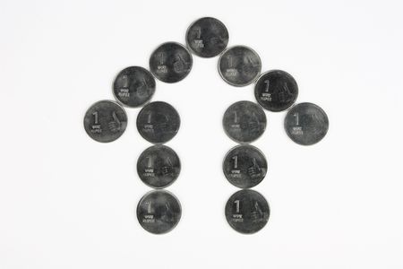 home of indian coinsの写真素材