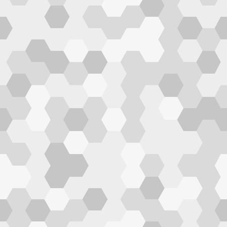 Seamless texture gray hex grid, geometric pattern. Vector Illustration.の写真素材