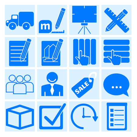 Icons for web sites and landing page for your business. Vector illustrationの写真素材