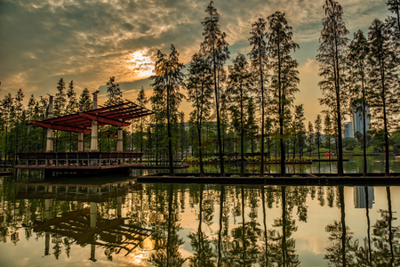 Foshan Qiandenghu Lake Stationの写真素材