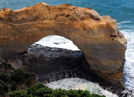 The Arch Rock Formation At Great Ocean Road Victoria Australiaの写真素材