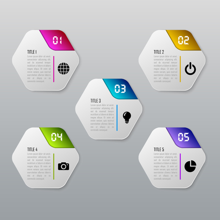 Vector timeline infographics template for chart, diagram, web design, presentation, workflow layoutのイラスト素材