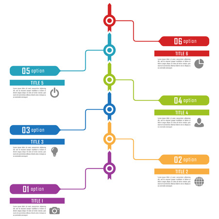 Vector timeline infographics template for chart, diagram, web design, presentation, workflow layout.のイラスト素材