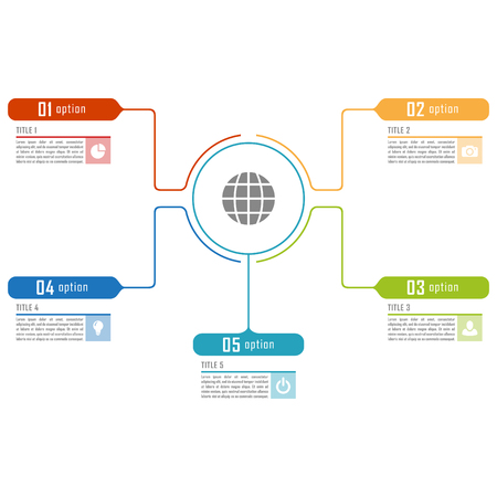 Vector timeline infographics templateのイラスト素材