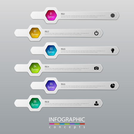 Vector timeline infographics templateのイラスト素材