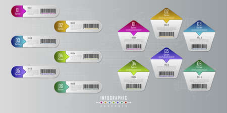 Infographic timeline template can be used for chart, diagram, web design, presentation, advertising, history. vector infographic illustrationのイラスト素材