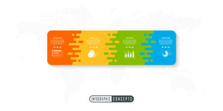 Infographic timeline template can be used for chart, diagram, web design, presentation, advertising, history. vector infographic illustrationのイラスト素材
