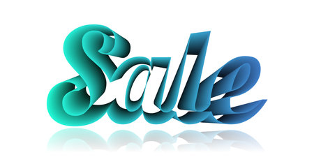 sale banner. 3d sale discount offer tag.のイラスト素材