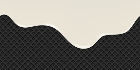 Melted chocolate seamlessのイラスト素材