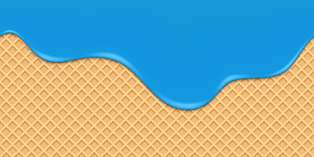 Seamless melted blue substanceのイラスト素材