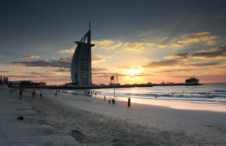 Burj Al Arab Beachのeditorial素材