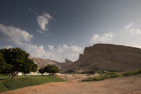 Wadi Rum desert landscape in Jordan, Middle East, Middle Eastの写真素材