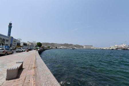 View of the city of Hurghada from the sea, Egypt