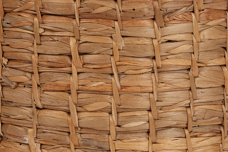 Vintage wicker basket pattern or texture background.の写真素材