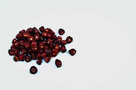 A Group of Small Red Chillies Stock Photoの写真素材