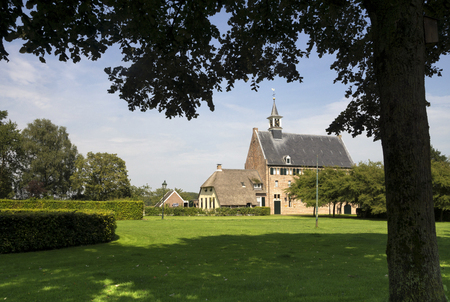 The Dutch Reformed Church in Windesheim is the former brewery of the Windesheim monastryの写真素材