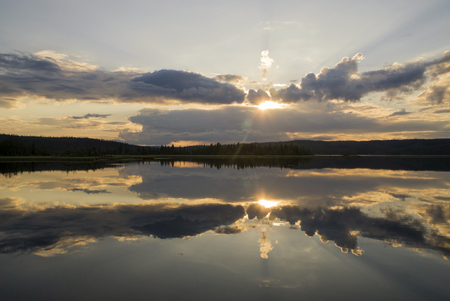 Lake Raudsjon in Norwayの写真素材