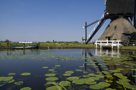 The Broekmill near Streefkerkの写真素材