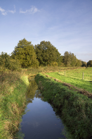Ditch in the valleyの写真素材