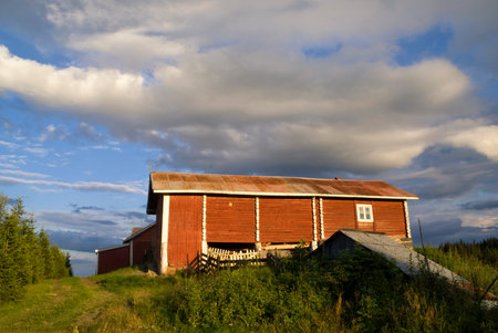 Falu red shed near Gausdal