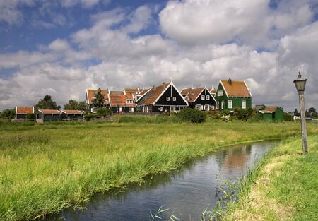The hamlet Grotewerf on Markenの写真素材