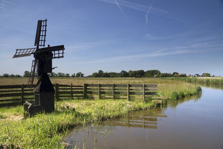 Small windmill Grootschermerの写真素材