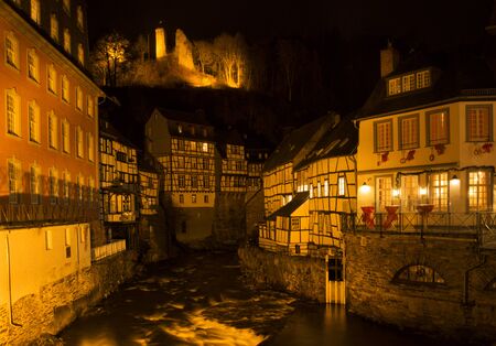 Monschau by nightの写真素材
