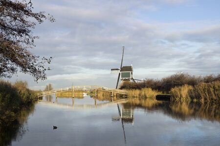 The Achterlandse windmillの写真素材