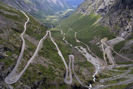 View from Trollstigenの写真素材