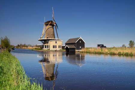 View at windmill De Vriendschapの写真素材