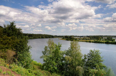 View at the river Maasの写真素材