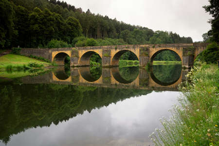 Bridge over the Semoisの写真素材